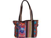 Laurel Burch Stacked Whiskered Cats Medium Tote