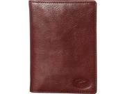 Mancini Leather Goods RFID Secure Deluxe Equestrian Passport Wallet