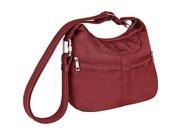 Travelon Anti theft Signature Multi Pocket Hobo Bag