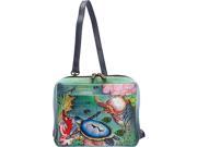 Anuschka Hand Painted Crossbody Travel Organizer