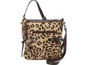 Scully Leopard Print Crossbody with Fringe