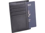Royce Leather RFID Blocking Slim Passport Wallet