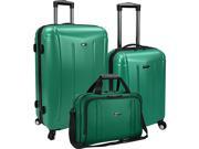 U.S. Traveler 3 Piece Spinner and Boarding Bag Luggage Set