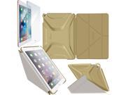 rooCASE Origami 3D Case Tempered Glass Screen Protector Bundle for iPad Air 2