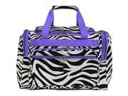 World Traveler Zebra 16in. Shoulder Duffle Bag