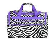 World Traveler Zebra 19in. Shoulder Duffle Bag