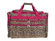 World Traveler Leopard 19in. Shoulder Duffle Bag