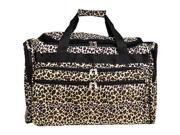 World Traveler Leopard 22in. Travel Duffle Bag