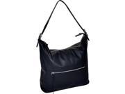 R R Collections Leather Top Zip Hobo