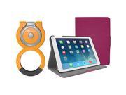 rooCASE Orb 360 Folio Shell Case Orb Loop Stand Bundle for iPad Air 2 1