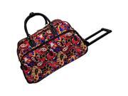 World Traveler Iridescent Paisley 21in. Rolling Duffel Bag