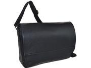 R R Collections Leather Front Flap messenger Bag