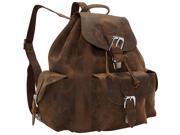 Vagabond Traveler 14in. Tall Casual Style Oil Tanned Cowhide Leather Backpack