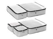 eBags Ultralight Packing Cubes Super Packer 5pc Set Gray