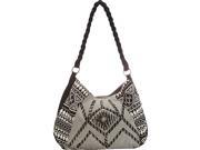 Scully Beaded Shoulder Bag with Aztec Print