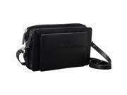 Mancini Leather Goods RFID Secure Compact Unisex Bag