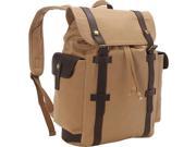Vagabond Traveler Stylish Canvas Laptop Backpack
