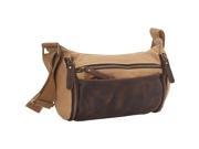 Vagabond Traveler Stylish Canvas Leather Shoulder Bag