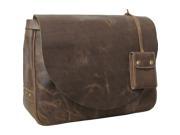 AmeriLeather Vintage Flapover Messenger Brief