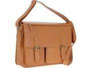 R R Collections Genuine Leather Flap Messenger Bag