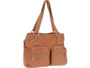 R R Collections Genuine Leather Triple Compartment Tote