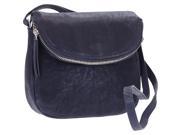 R R Collections Genuine Leather Flapover Crossbody