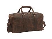 Vagabond Traveler Cowhide Leather Overnight Travel Carry On Tote