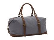 Vagabond Traveler Classic Antique Style Cotton Canvas Medium Duffle Bag