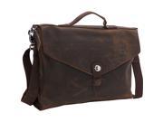 Vagabond Traveler Cowhide Leather Slim Messenger Bag