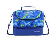 Jacki Design Kids Boy 2 Compartment Insulated Lunch Bag Large