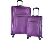 Travelers Club Luggage 2pc Expandable Softside Luggage