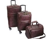 AmeriLeather 3 Piece Spinner Traveler Set