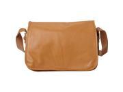Piel Flap Over Leather Handbag
