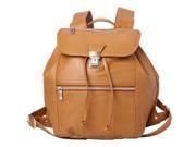 Piel Double Compartment Leather Backpack