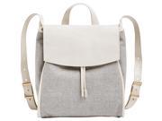 Skagen Ebba Linen and Leather Backpack