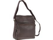 R R Collections Genuine Leather Travel Bag With Front Zip Pocket