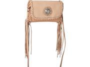 Montana West Genuine Leather Crossbody with Silver Berry Concho