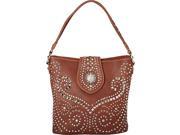Montana West Silver Floral Bling Hobo