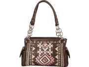 Montana West Tribal Design with Glitter Sequence Satchel
