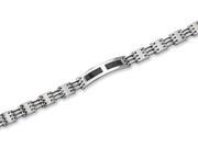 Chisel Stainless Steel Carbon Fiber Bracelet 8.5 inches