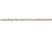 7 Inch 14k 2.5mm Milano Rope Chain Bracelet in 14 kt Yellow Gold