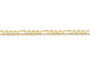 8 Inch 10k 4.5mm Light Figaro Chain Bracelet in 10 kt Yellow Gold