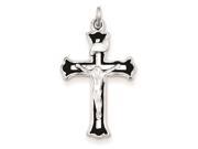 Sterling Silver Enameled Inri Crucifix Charm