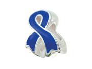 Zable Sterling Silver Awareness Ribbon Blue Bead Charm