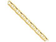 7 Inch 14k 5.25mm Concave Anchor Chain Bracelet in 14 kt Yellow Gold