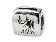 Reflections Sterling Silver Virgo Zodiac Antiqued Bead Charm