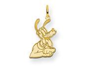 Disney Pluto Charm in Gold Plated Silver
