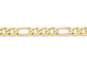 8 Inch 10k 8.75mm Light Figaro Chain Bracelet in 10 kt Yellow Gold