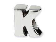 Reflections Sterling Silver Letter K Bead Charm