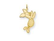 Disney Piglet Charm in Gold Plated Silver
